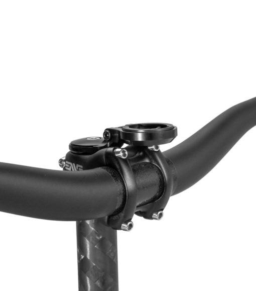 K-EDGE BOOST GARMIN STEM COMPUTER MOUNT ultra-short fork tube with meter extension code-BLACK black-ADJUSTABLE adjustable