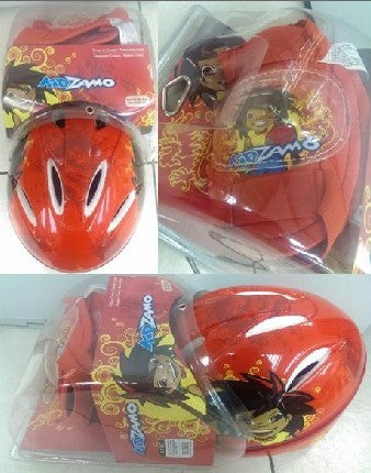 KIDZAMO KZ031 小童護套(一套四件)連頭盔-橙色 / KIDZAMO KZ031 PROTECTOR SET & HELMET-ORANGE