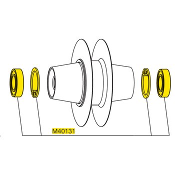 MAVIC 啤呤 - IO TRACK 前輪~M40131 / MAVIC IO TRACK FRONT BEARING KIT~M40131