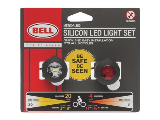 BELL METEOR 350 front and rear lights-black/BELL METEOR 350 LIGHT SET-BLK