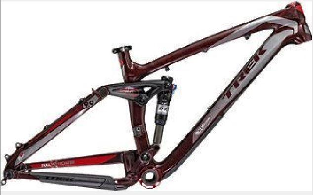 TREK 2011 REMEDY 9.9 Carbon Fiber Shock Absorption Frame-Dark Red-17.5 /TREK 2011 REMEDY 9.9 CARBON FRAME-CHI RED TINT- 17.5