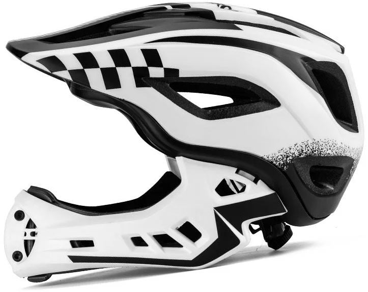 ROCKBROS 可拆式全罩兒童頭盔-白色-細碼 / ROCKBROS DETACHABLE FULL FACE KID HELMET-WHITE-S