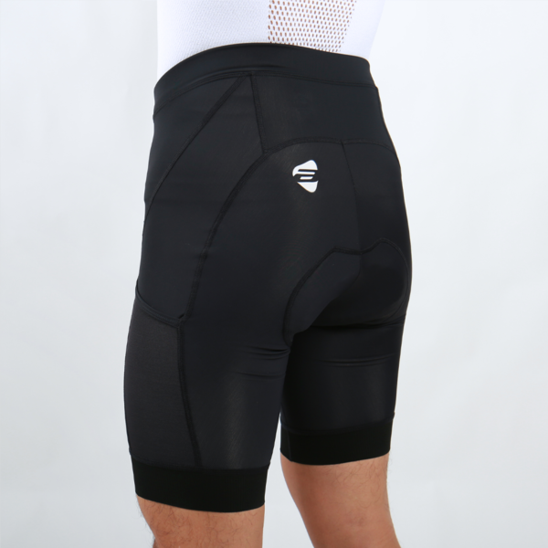 ATLAS Men's 5-point warp knitted breathable cycling pants (6th generation pant pads) with pockets, S-745-B, black, 24-30℃ / ATLAS MEN SHORT (with pocket) - 6TH, S-745-B, BK - 24-30℃