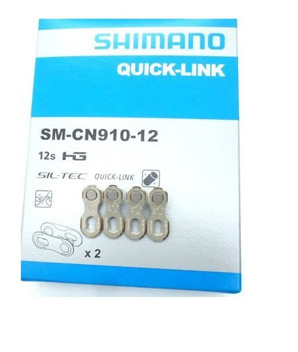 SHIMANO 12速快拆鏈扣-SM-CN910-12 (1盒2個) / SHIMANO PART-FOR CHAIN-SM-CN910-12 (2PRS/SET)