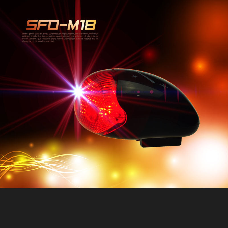 SFD M-18 紅色尾燈~外殼黑色 / SFD M-18 FLASH LIGHT REAR LIGHT~BLACK