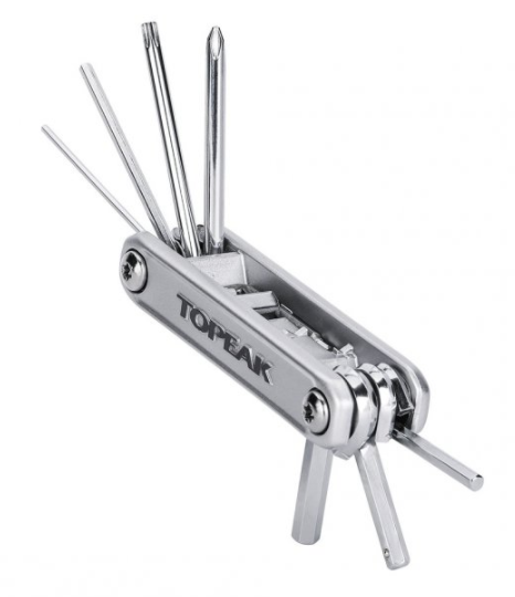 TOPEAK X-TOOL+ 11 FUNCTION FOLDING TOOL-Silver-TT2572S / TOPEAK X-TOOL+ 11 FUNCTION FOLDING TOOL-SL-TT2572S