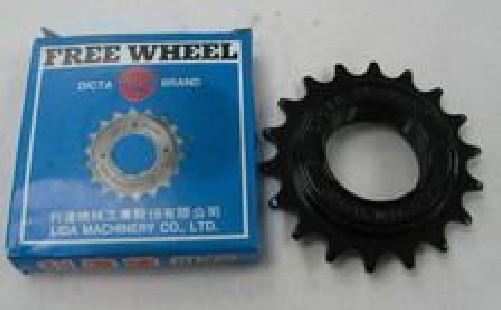 Taiwan Flywheel 18T~Black/Electroplating Color~For BMX LMA-8 (1/2X1/8X18T) / FREEWHEEL 18T BLACK/CP FOR BMX-LMA-8 (1/2X1/8X18T)