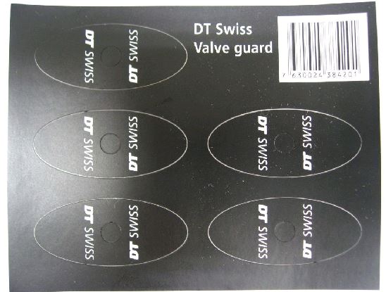 DT SWISS Throat Nozzle Protector-40MMX18MM-DT LOGO-1 piece of 5 pieces/DT SWISS LOGO VALUE PROTECTION DECAL-40X18MM