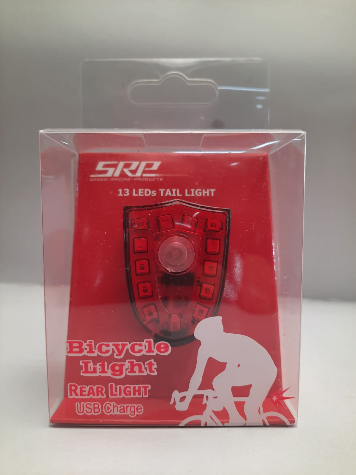 SRP TL-20 13 LEDS USB Rechargeable Rear Light-Red/SRP TL-20 USB REAR LIGHT-RED