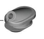 SHIMANO EW-GM300-M End plug for round outlet hole (M 7X8MM) / SHIMANO EW-GM300-M GROMMET M 7X8