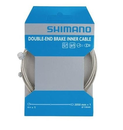 SHIMANO 雙頭制線心-爬山車/跑車通用-1.6X2050MM / SHIMANO DOUBLE END BRAKE CABLE-2050MM-Y80098411