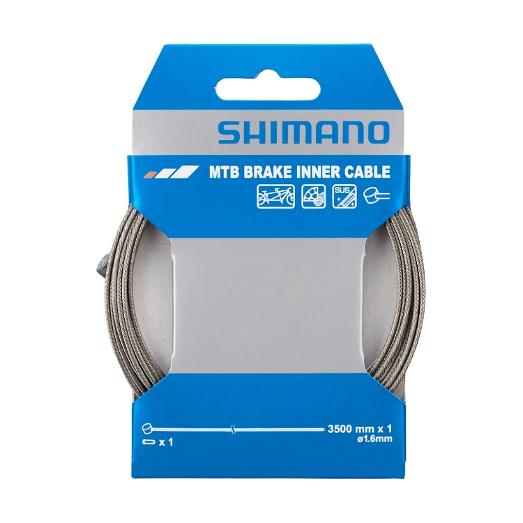 SHIMANO MTB 不鏽鋼制線 1.6X3500MM / SHIMANO MTB SUS BRAKE INNER WIRE 1.6X3500MM