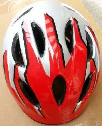 YOUTH HELMET - GRAY/RED
