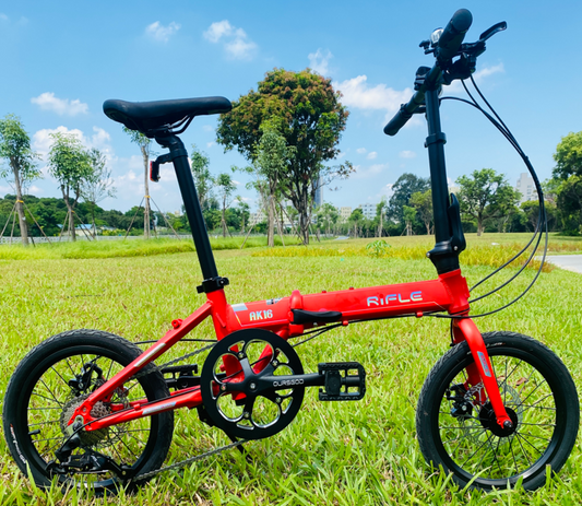 RIFLE AK16 16寸9速鋁合金碟制摺車-16" / RIFLE AK16 9 SPEED ALLOY DISC BRAKE FOLDING BIKE -16"