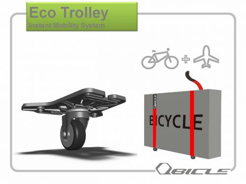 QBICLE ECO TROLLEY environmentally friendly travel kit/QBICLE BIKE ECO TROLLEY SET