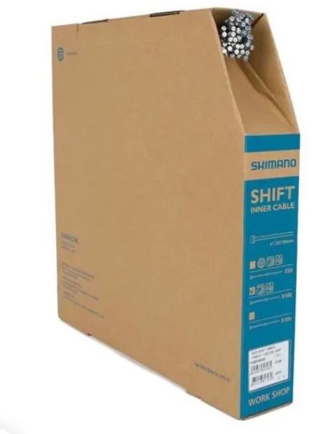 SHIMANO 不鏽鋼波線芯-1.2X2100MM 單條賣 / SHIMANO SUS SHIFT INNER CABLE 2100MM W/INNER END CAP